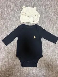 【値下げ】ベビーギャップ　ロンパース&帽子　新生児サイズ