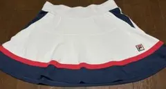 FILA テニススコート　 ホワイト/ネイビー/レッド