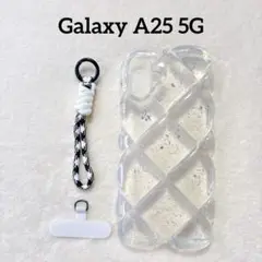 ❣️Galaxy A25 5G ケース クリア キルティング ソフト 立体