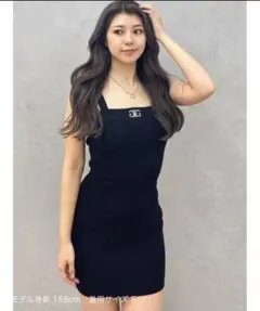 ジェイダ GYDA ミニワンピ ブラック キャミ ミニ丈 レディース 美品