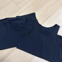 AIRism 黒 タンクトップ 2枚セット