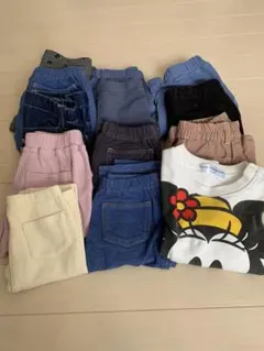 90サイズミニーマウス トレナー　ボトムスセット まとめ売り13点