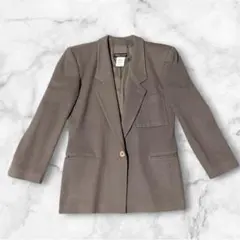 【美品】Giorgio Armani グレー ジャケットベージュ　春服　カシミヤのサムネイル