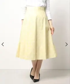 黄色 イエロー水玉チュールロングスカート31 Sons de mode 春夏のサムネイル