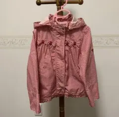 組曲☆ウィンドブレーカー☆チェック柄（赤）☆子供服☆サイズMのサムネイル