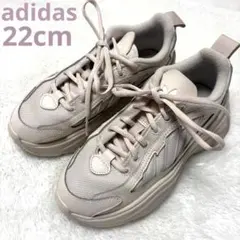 極美品 アディダス adidas OZGAIA ピンクベージュ 厚底 22cm