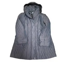 ファー ダウン キルティング ジャケット 11号 ブラウン系 11号 ラビット