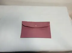 マスクケース マルチケース 通帳ケース チェリー色