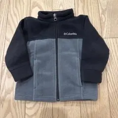 コロンビア　キッズ　フリース　ブラック　グレー