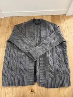 Polo Ralph Lauren グレー ケーブルニットカーディガン