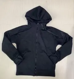 adidas ブラック フルジップ パーカー