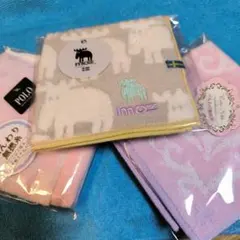 ブランド　タオルハンカチ　3枚セット