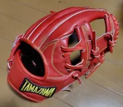 TAMAZAWA 軟式野球用グローブ レッドのサムネイル