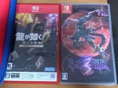 Switch2キャリングケース＋最上級ARフィルム＋龍が如く0DC＋ベヨネッタ3