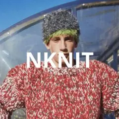 美品【NKNIT】kira kira crochet KNIT beanie