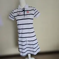LE COQ SPORTIF ストライプ ポロドレス 82