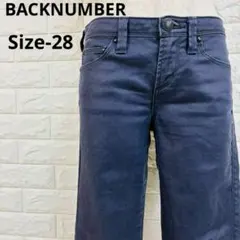 バックナンバー ブラックレーベル ストレッチ ストレートパンツ 紺 28のサムネイル