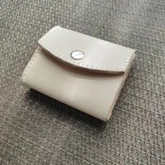 【No.153】本ヌメ革　コンパクト　スマートウォレット　レザークラフト 新型