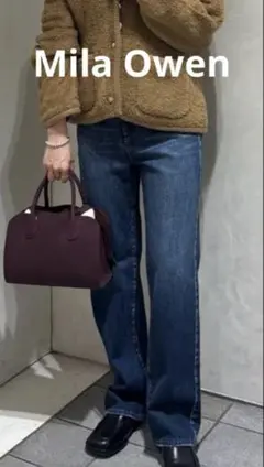 Mila Owen ミラオーウェン ハイウエスト デニムパンツ ブルー