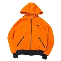 80s old adidas トラックジャケット　デサント製　フード付　8La