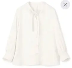 AOKI 新品　未使用　バックサテンボウタイブラウス