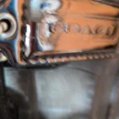 コーチブラウン クロコダイル風 ショルダーバッグ４２００円