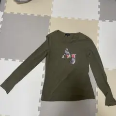Armani Jeans 長袖Tシャツ 38 オリーブ