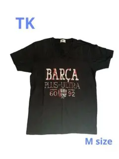 【TK】美品　メンズ 黒 M ロゴT シンプル　ワールドのサムネイル