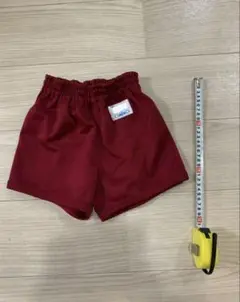 体操服　半ズボン　えんじ色