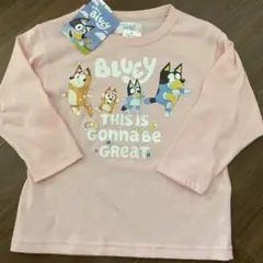 Bluey 長袖 トップス ピンク 110 ルームウェア　ブルーイ