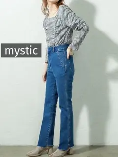 k0163 mystic ビューティースリットデニム ブルーのサムネイル