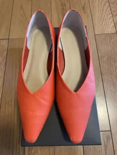 新品未使用♡BEAUTY&YOUTH♡SQUフラットパンプス♡38 BEAUTY&YOUTH UNITED ARROWS｜Vカットステッチ フラットシューズ