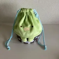 すみっコぐらし　おめかしドット　ぬいぐるみ巾着　ペンギン　美品
