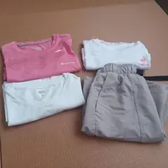 フィットネスTシャツ3点とフィットネスパンツのまとめ売り
