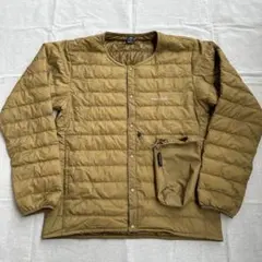 モンベル　スペリオダウンラウンドネックジャケット　タン　Mサイズ