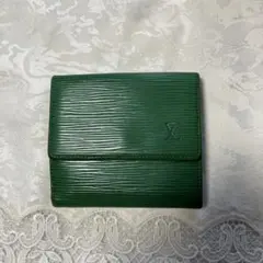 ルイヴィトン エピ ポルトモネビエカルトクレディ Wホック財布 グリーン