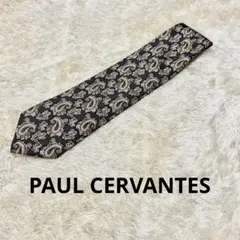 【美品】PAUL CERVANTES ポールセルバンテス ネクタイ ペイズリー柄