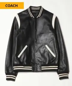 未使用級　COACH ライダースジャケット　ラムレザー　シグネチャー　黒　ロゴ 2025年最新】COACH メンズ レザージャケット・ライダースの人気