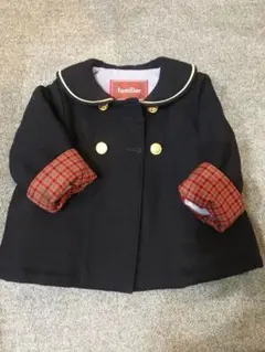 familiar ネイビー ウールコート セーラー襟