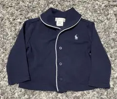 Ralph Lauren ネイビー 襟付きカーディガン 6M 70cm