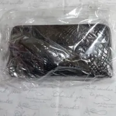 黒 クロコダイル風長財布