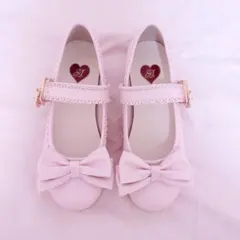 Amavel リボン付スカラップパンプス ピンク Sサイズのサムネイル