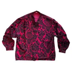 K*a様 60s~ フランス製 短丈シャツ 総柄 ユーロヴィンテージ