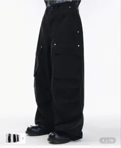 美品　SCALLYWAG カーゴパンツ　ブラック
