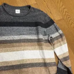 【美品】ギャップGAPコットンフェードボーダーニットS