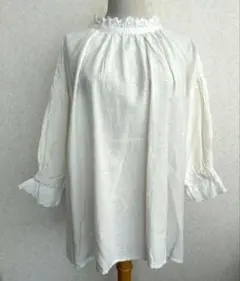 新品タグ付★SM2 ★リネン　麻　バックリボン　ブラウス　チュニック