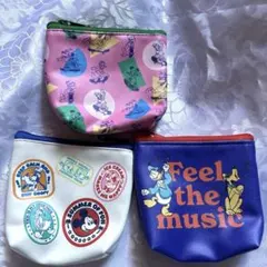 ディズニー　ポーチ　3種類