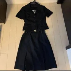 ユニレディ　事務服　オーバーブラウス　スカート　上下セット