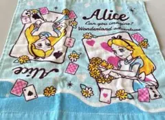 アリス・イン・ワンダーランド タオル　ハンドタオル　ハンカチ