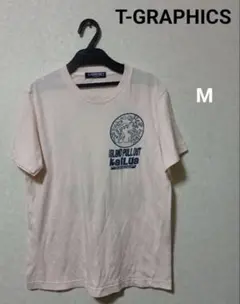 T-GRAPHICS 半袖Tシャツ ピンク M ティーグラフィックス 薄ピンクのサムネイル